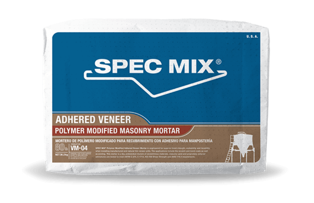 Spec-Mix Polymer Modified Stone Veneer Mortar Mix