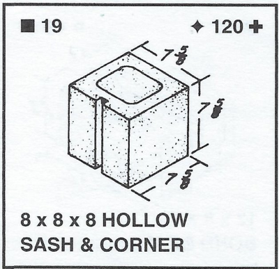 8 X 8 X 8 Corner & Sash