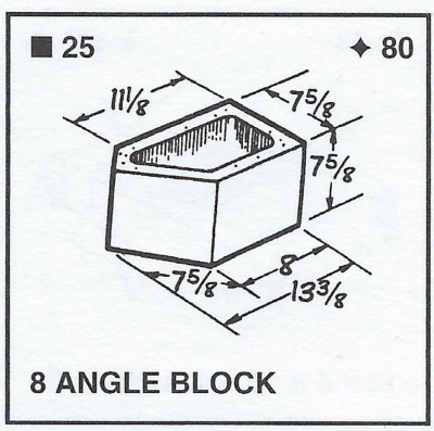 8 X 8 X 14 45 Degree Corner