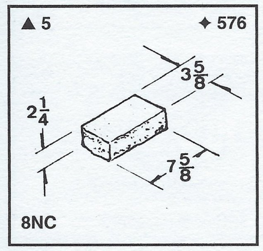 Concrete Brick, Split-Face Corner