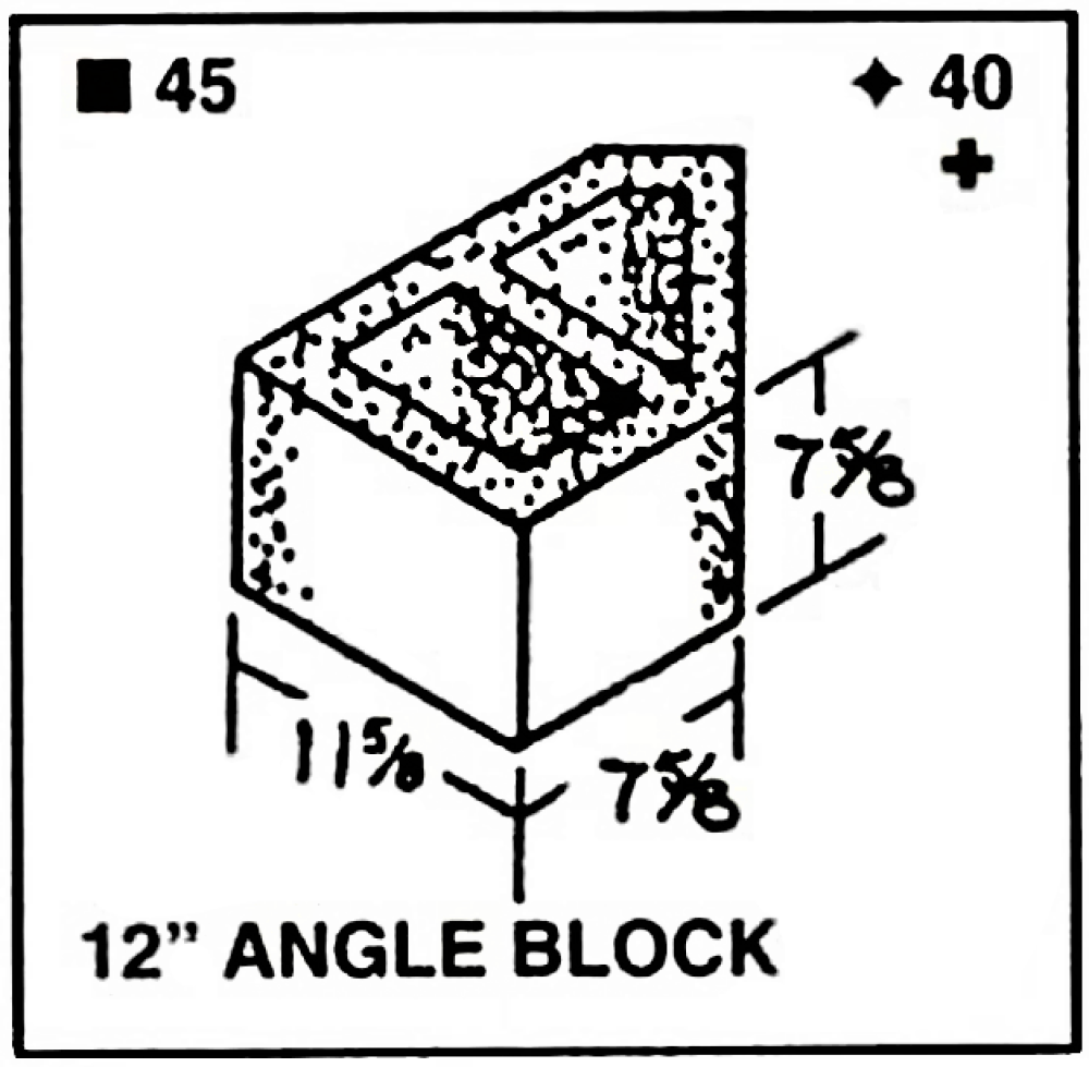 12 X 8 X 14 45 Degree Light-Weight