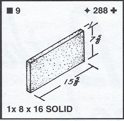 1 X 8 X 16 Solid