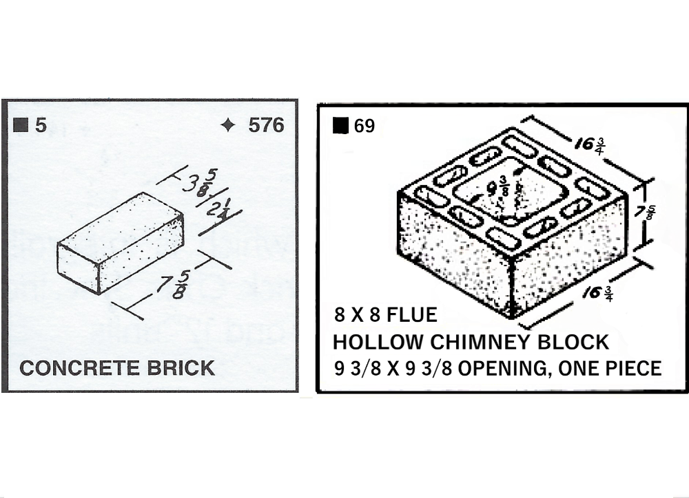 CONCRETE BRICK AND CHIMNEY BLOCK 