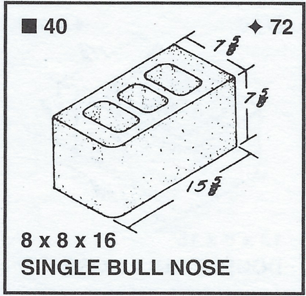 8 X 8 X 16 Sbn