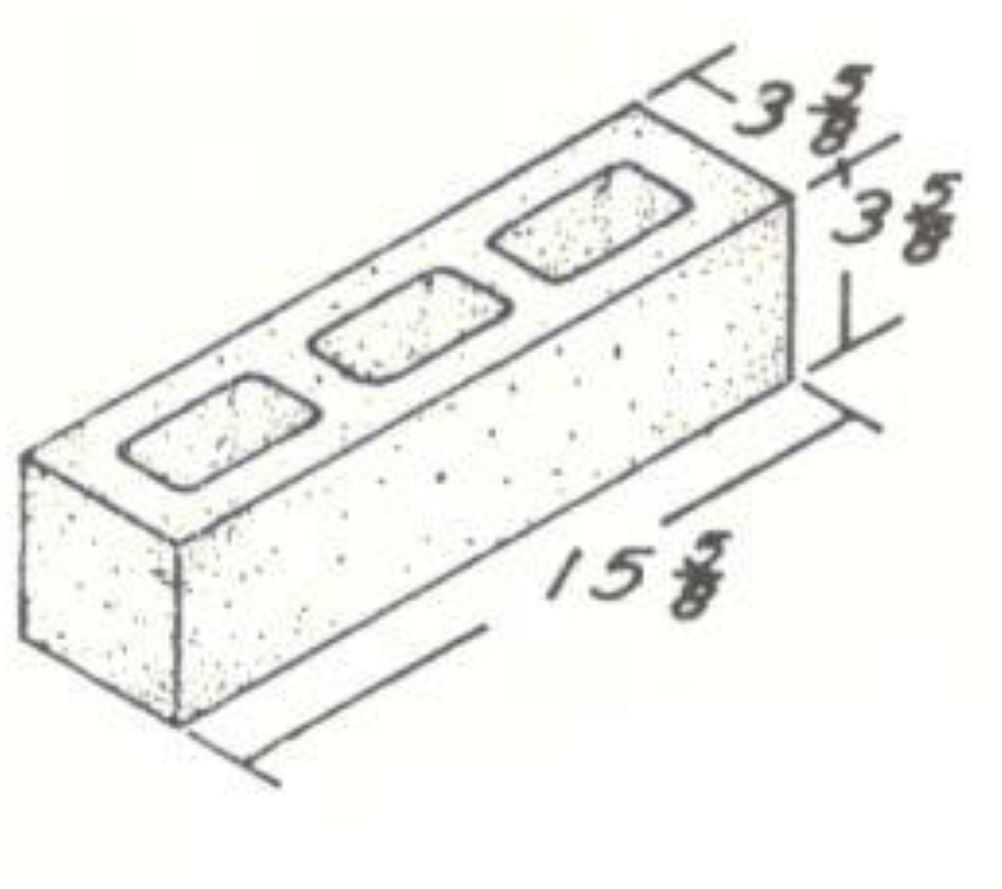 4 X 4 X 16 Hollow