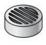 4" White PVC Drain Grate