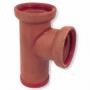 Clay Pipe - 12" I.D, 2' Length W/ 4" Tee