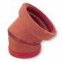 Clay Pipe - 4" I.D, 45 Degree Curve