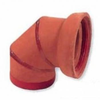 Clay Pipe - 4" I.D, 90 Degree Elbow