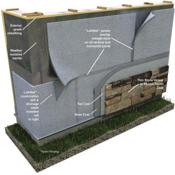 2.5 Lath Net With Drainage Plane